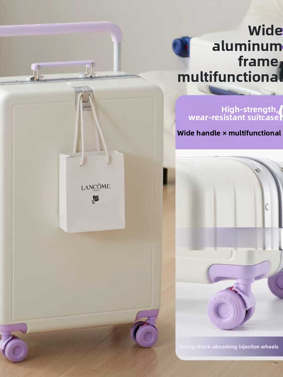 Aluminum Frame Carry On Luggage - New Large Capacity Aluminum Frame Luggage