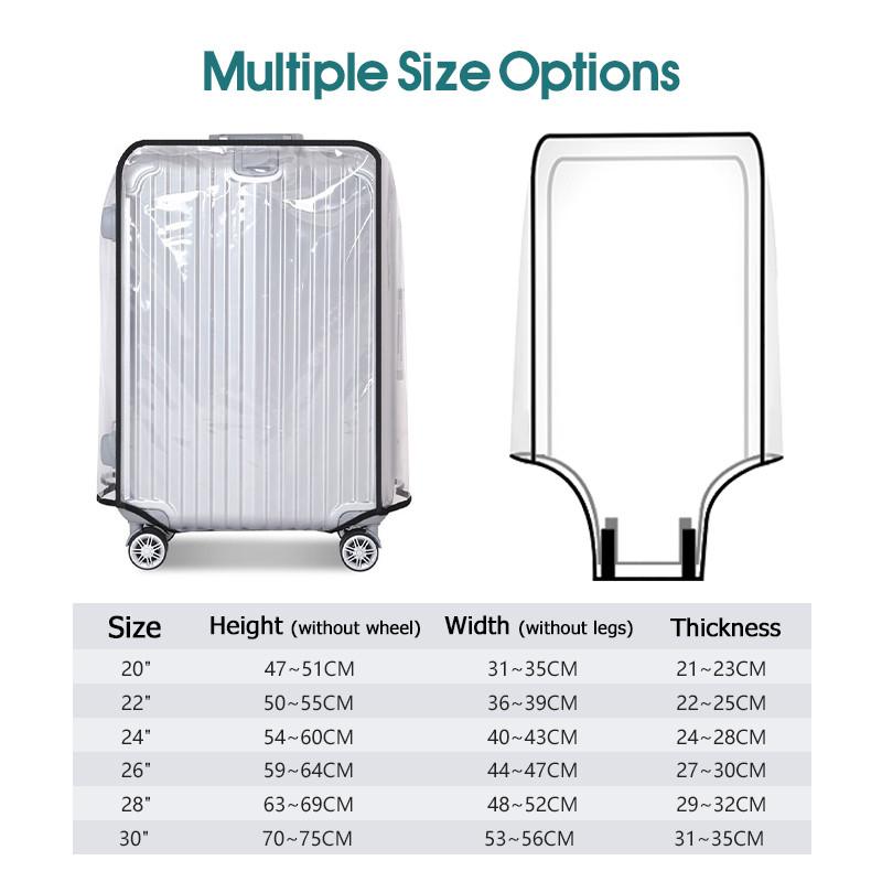 Travel Transparent Luggage Cov - đánh giá và giá Luggage Protective Cover Transparent
