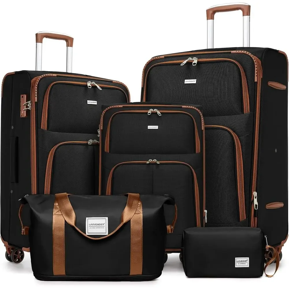 5-Piece Expandable Suitcase Se - đánh giá và giá Expandable Hard Shell Luggage Set