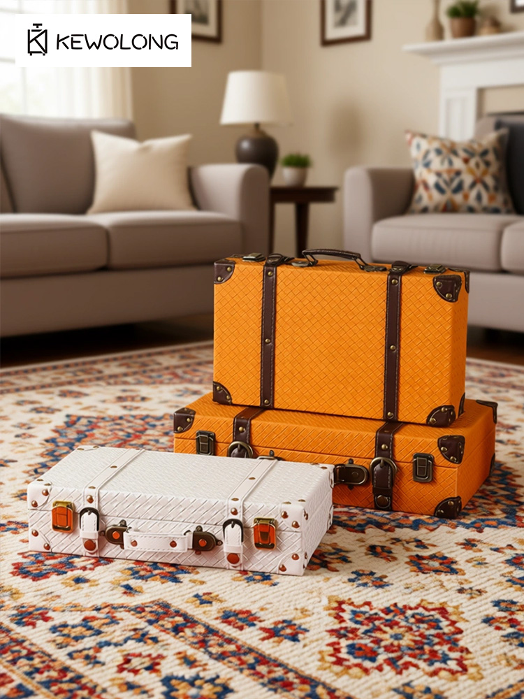 Vintage European Retro Suitcas - đánh giá và giá Retro Vintage Trunk Suitcase