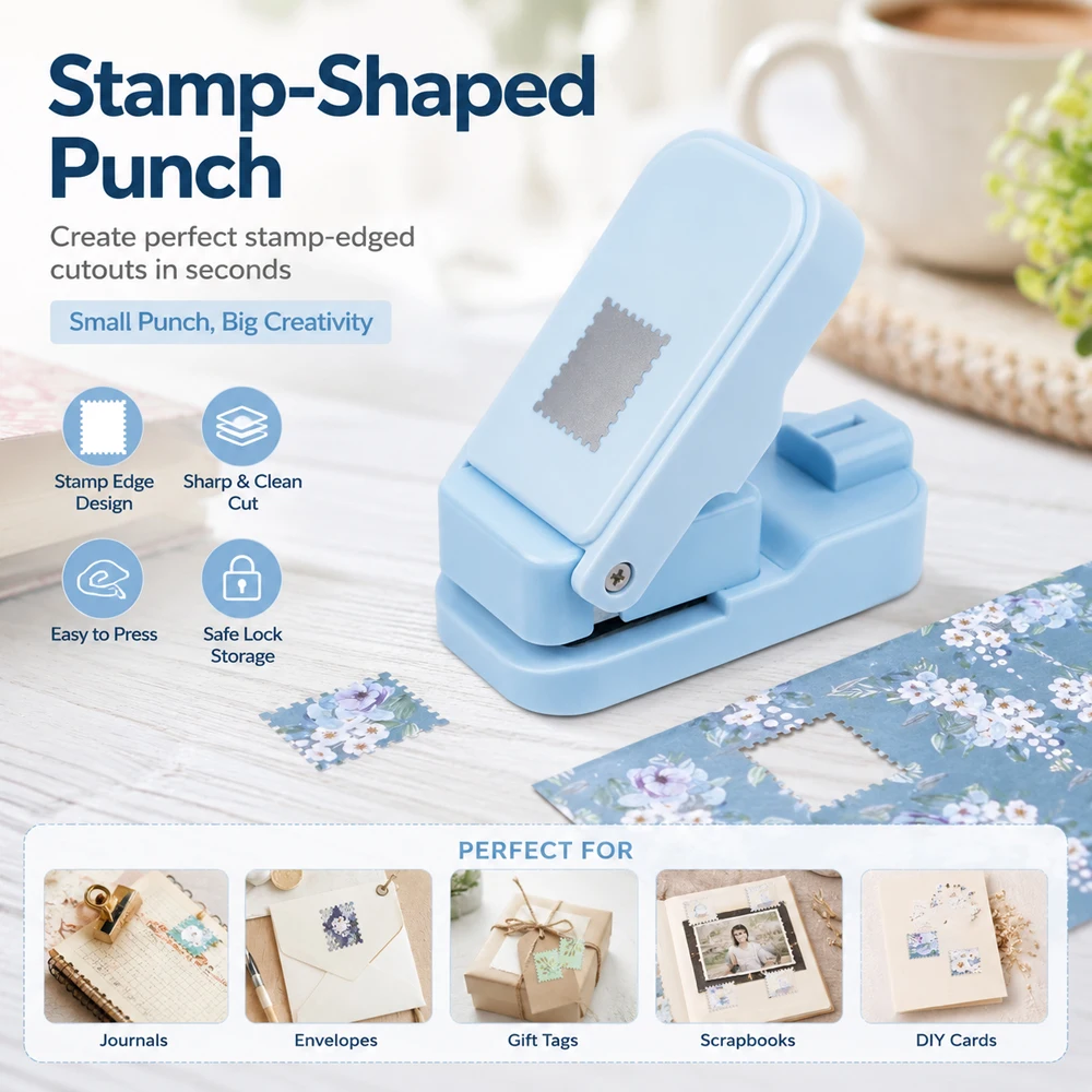 Postage Stamp Edge Paper Punch - đánh giá và giá Handbags