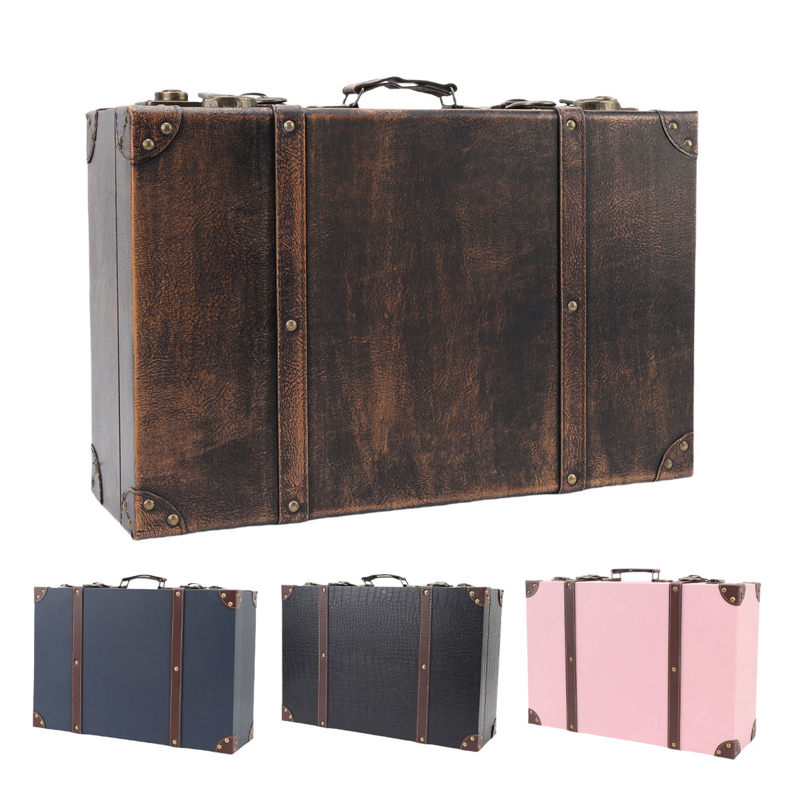 Vintage Suitcase Box Travel St - đánh giá và giá Retro Vintage Trunk Suitcase
