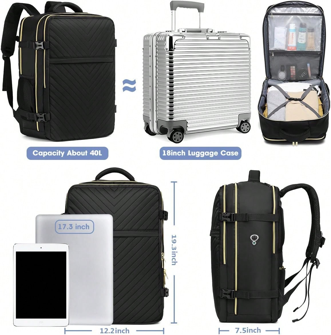 Large Carry On Travel Backpack - đánh giá và giá Luggage