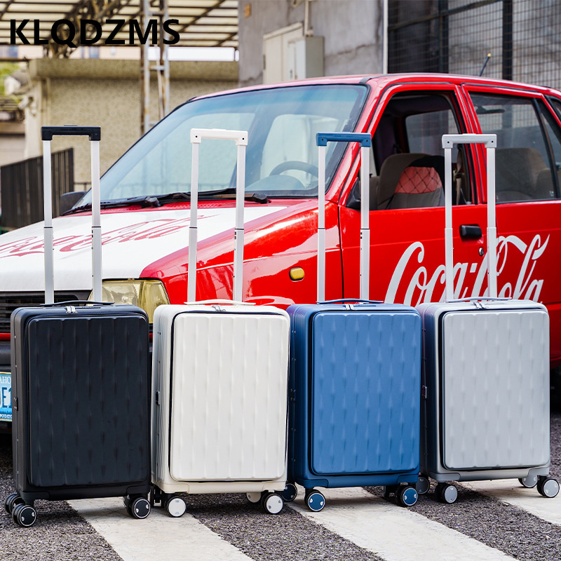 KLQDZMS Travel Luggage Front O - đánh giá và giá Front Opening Laptop Luggage 24 Inch
