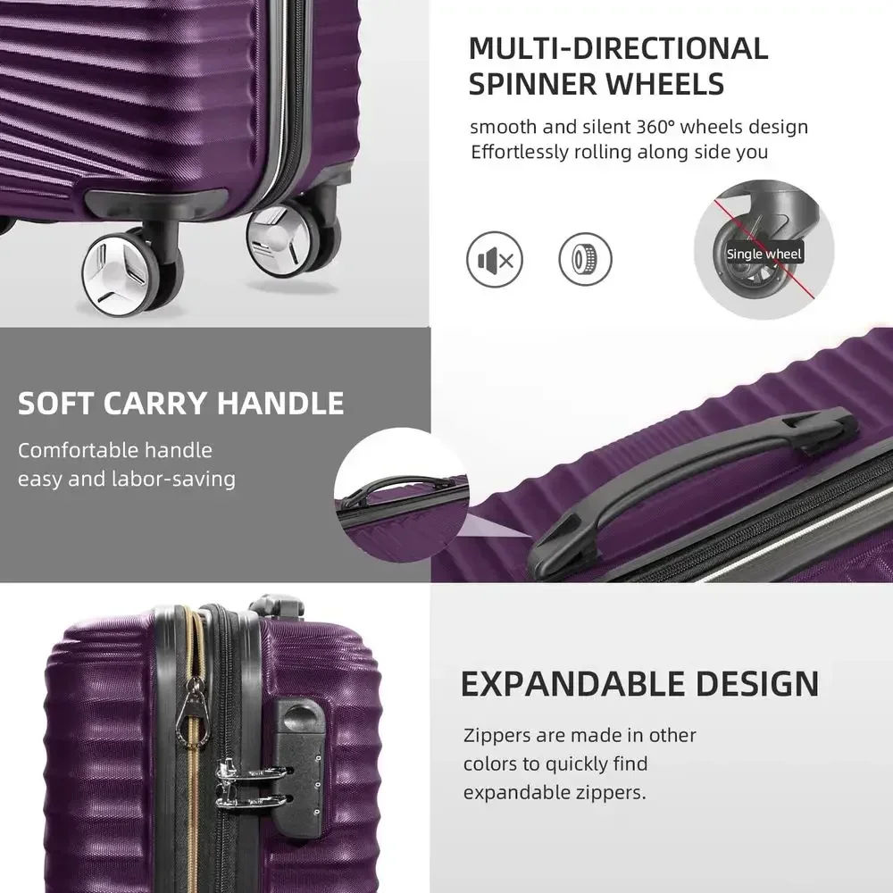 5-Piece Hard Shell Expandable  - đánh giá và giá Expandable Hard Shell Luggage Set