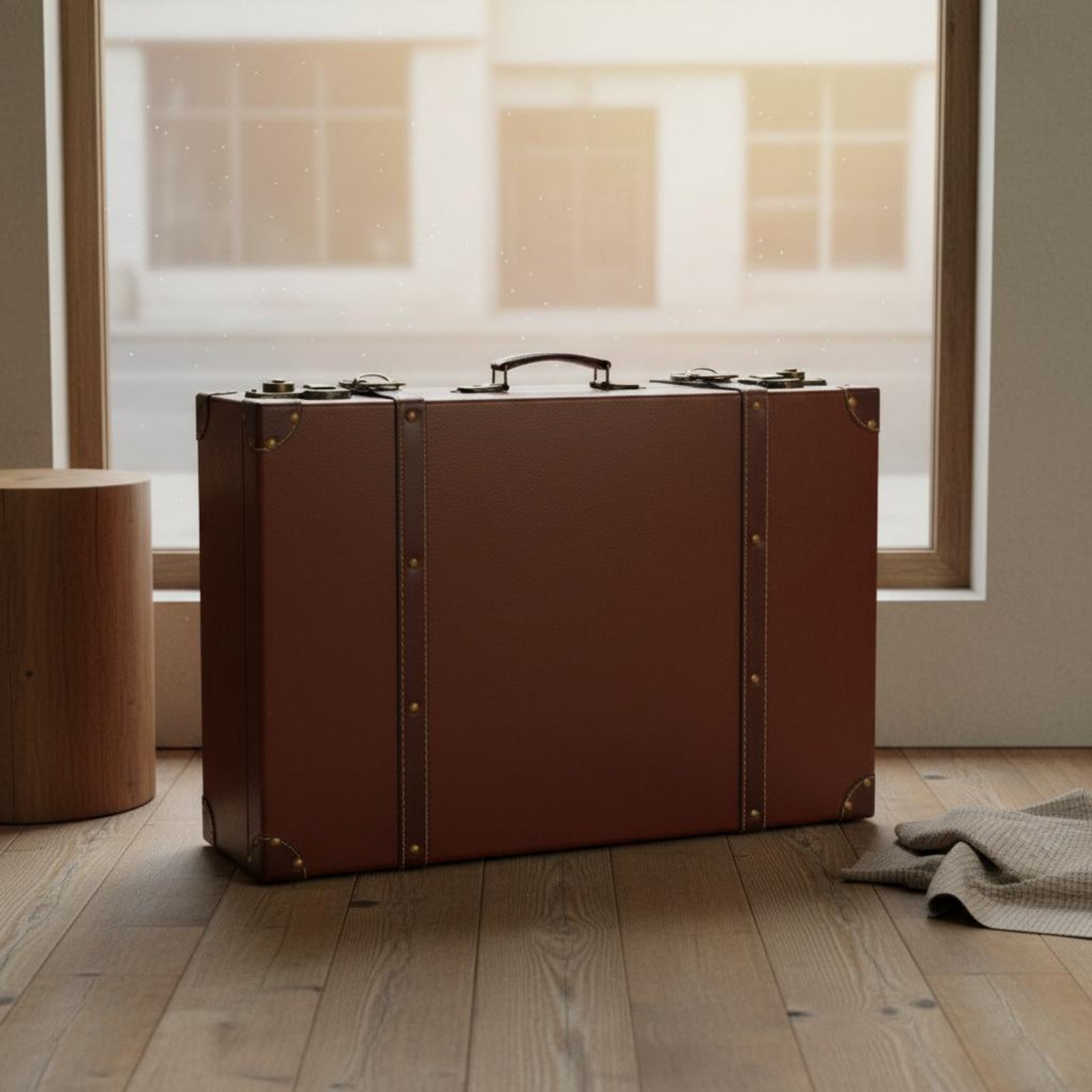 3 Pieces Vintage Suitcase Set  - đánh giá và giá Retro Vintage Trunk Suitcase