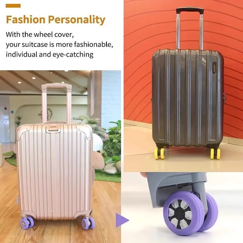 8Pcs Silent Luggage Wheel Rubb - đánh giá và giá Silent Replacement Luggage Wheels