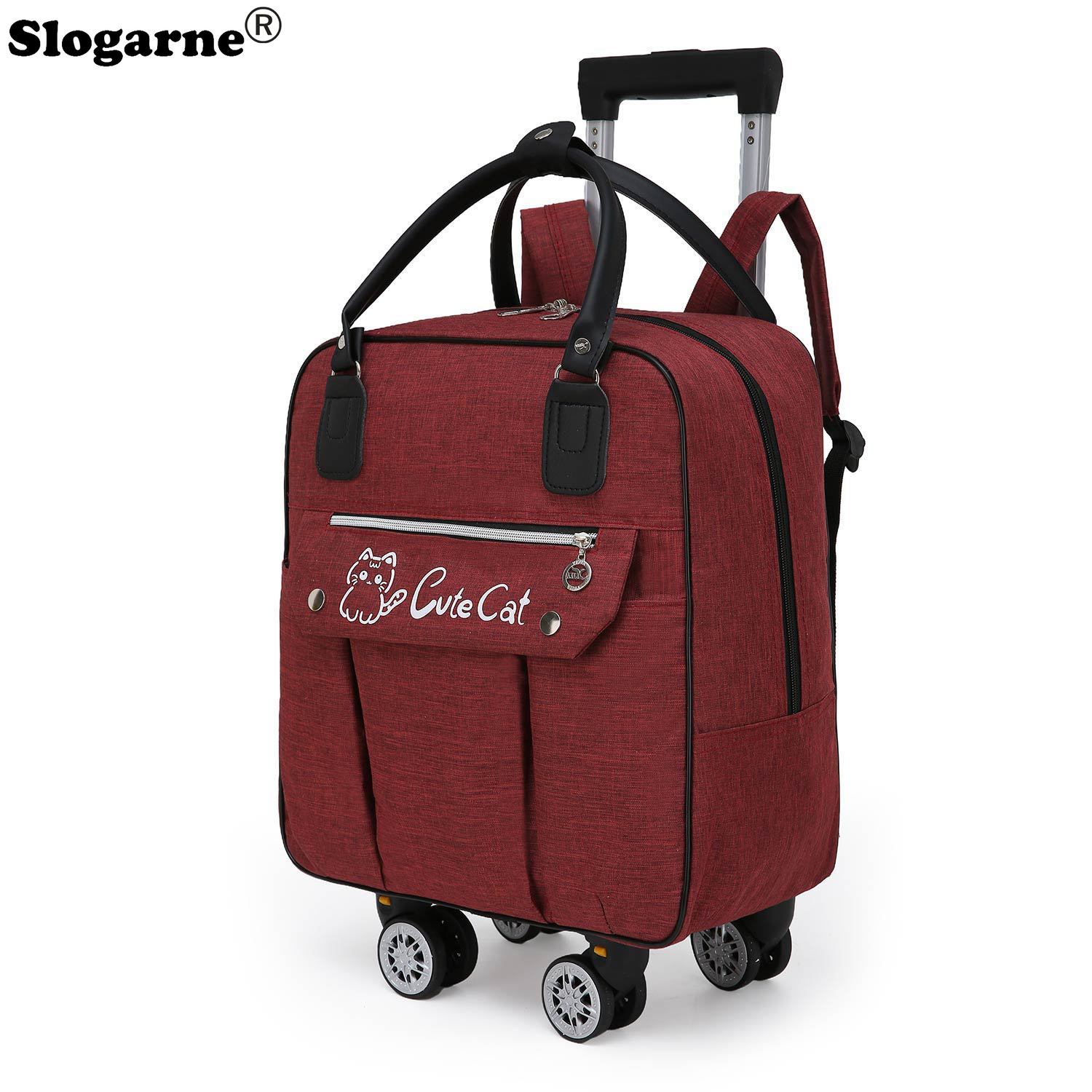 Trolley Large Capacity Travel  - đánh giá và giá Foldable Rolling Luggage Bag