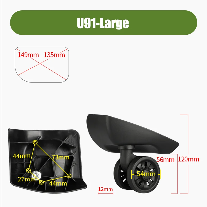 For Samsontie U91 Series Lugga - đánh giá và giá Silent Replacement Luggage Wheels