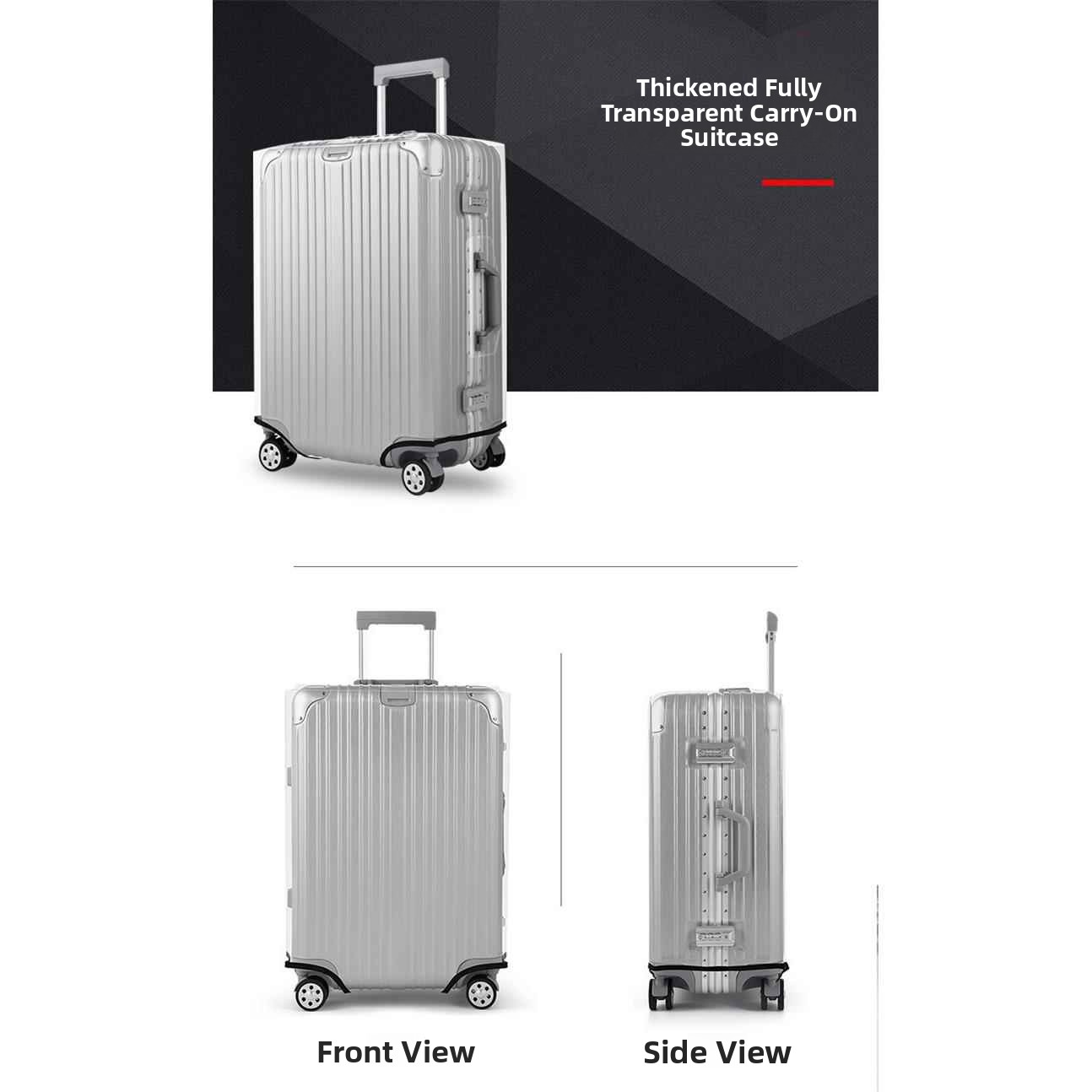 Thickened Waterproof Transpare - đánh giá và giá Luggage Protective Cover Transparent