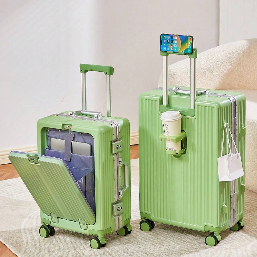 Tidal flash 20/24 Inch Front O - đánh giá và giá Front Opening Laptop Luggage 24 Inch