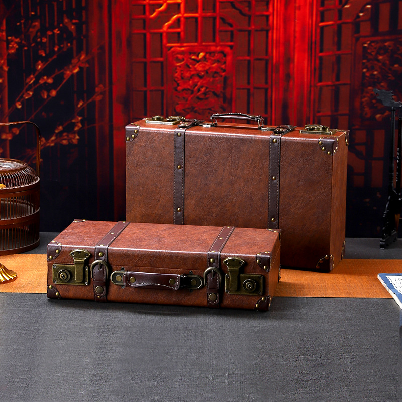 Vintage Wooden Suitcase Multi- - đánh giá và giá Retro Vintage Trunk Suitcase