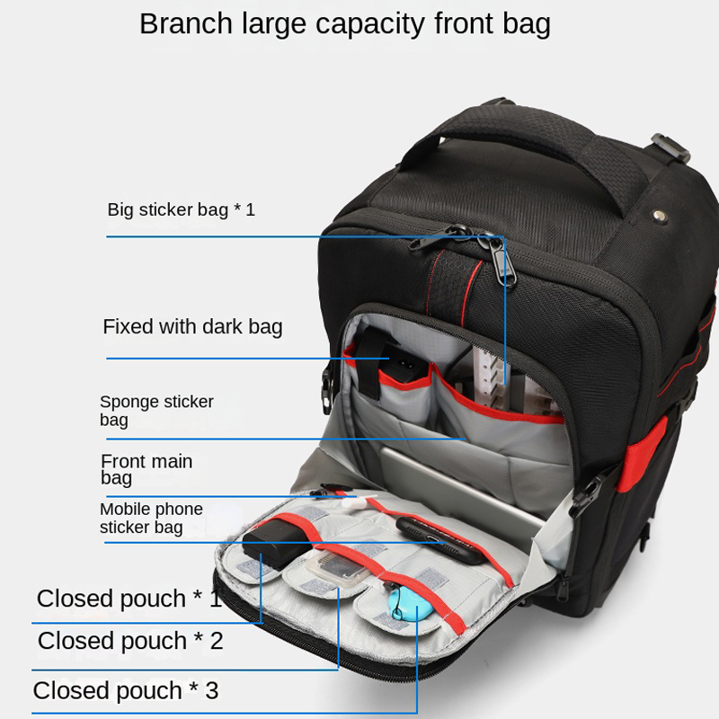 Trolley Photography Backpack P - đánh giá và giá Foldable Rolling Luggage Bag