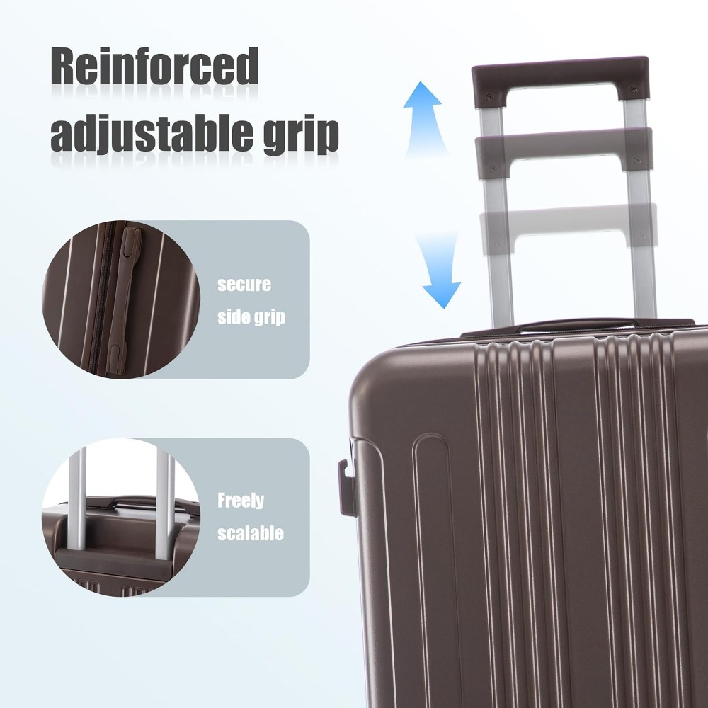3 Piece Luggage Set Expandable - đánh giá và giá Expandable Hard Shell Luggage Set